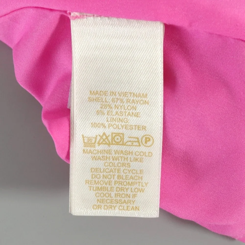 Kate Spade Girl Bow‎ Dress Pink Red Scalloped Hem Sleeveless Sz 14Y Large